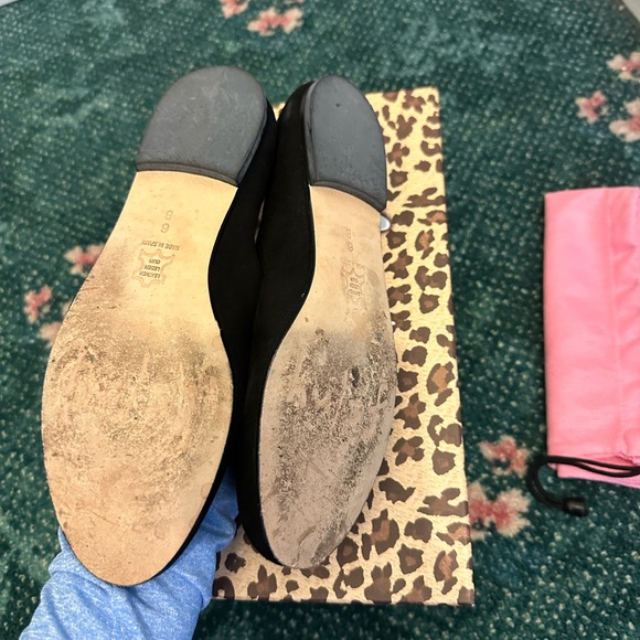 FSNY teardrop black suede ballet flat - Picture 3 of 4